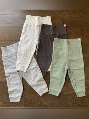 Little Planet Baby Organic Cotton Grow-With-Me Joggers - Bundle of 4